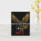 Carte Make No Peace With Evil Archangel Michael Design ( (Fleur jaune)