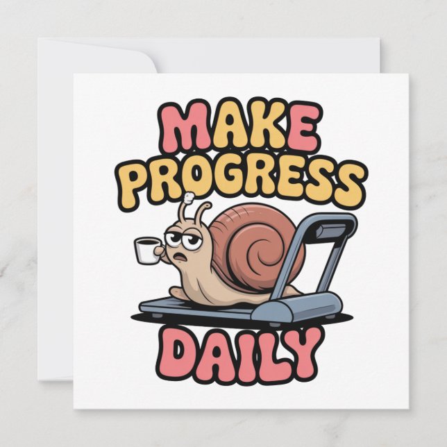 Carte Make Progress Daily (Devant)