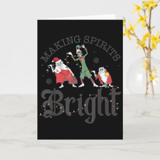 Carte Making Srits Bright Christmas Haunted Ghosts  (Fleur jaune)