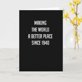Carte Making The World A Better Place Since 1940 - (Fleur jaune)