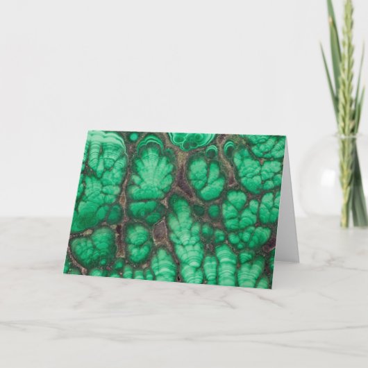 Carte Malachite à motifs verts (Devant)
