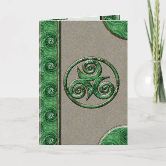 Carte Malachite Triskel (Devant)