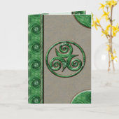 Carte Malachite Triskel (Fleur jaune)
