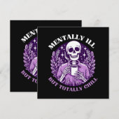 Carte Malade Mental Mais Totalement Cool (Devant / Derrière)