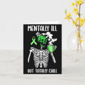 Carte Malade mental mais tranquille sensibilisation à la (Fleur jaune)