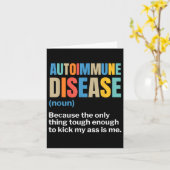 Carte Maladie auto-immune Sensibilisation auto-immune Ch (Fleur jaune)