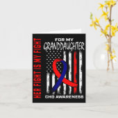 Carte Maladie cardiaque congénitale Sensibilisation à l' (Fleur jaune)