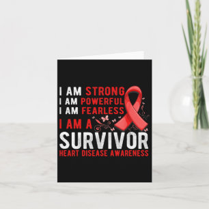 Carte Maladie cardiaque Survivant Mois Soutien Maladie c