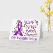 Carte Maladie d'Alzheimer de la force 3 de foi de (Fleur jaune)