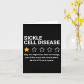 Carte Maladie de la faucille Une étoile Notation Cellule (Fleur jaune)