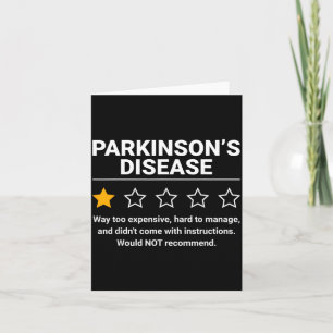 Carte Maladie de Parkinson 1 étoile évaluation drôle Par