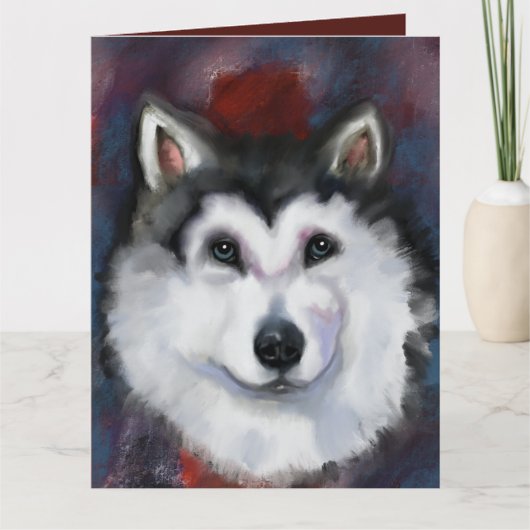 CARTE MALAMUTE D'ALASKA (Devant)