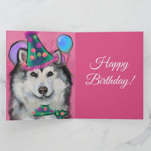 Carte Malamute d'Alaska (Intérieur)