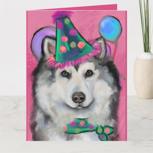 Carte Malamute d'Alaska (Devant)