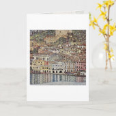Carte Malcesine Sur Le Lac De Garde Par Gustav Klimt (Fleur jaune)