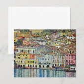 Carte Malcesine sur le lac de Garde Par Gustav Klimt (Devant / Derrière)