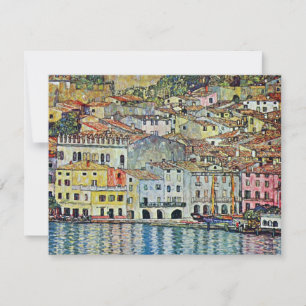 Carte Malcesine sur le lac de Garde Par Gustav Klimt