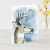 Carte Mâle errant - aquarelle (Fleur jaune)