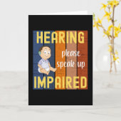 Carte Malentendant (Fleur jaune)