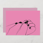 Carte Mâles de bébé monochrome (Devant / Derrière)