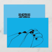 Carte Mâles de bébé monochrome (Devant / Derrière)