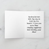 Carte Malheur ! Malheur ! Malheur ! Signifie Joyeux anni (Intérieur)