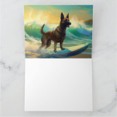 Carte Malinoi Beach Surf Peinture belge (Intérieur)