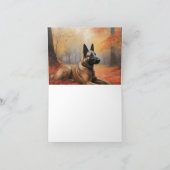 Carte Malinoi belge en automne Leaves Fall Inspire (Intérieur)