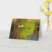 Carte Mallard Pair - Félicitations Fiançailles (Fleur jaune)