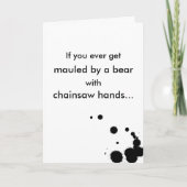 Carte Malmener d'ours Romance (Devant)