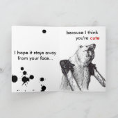 Carte Malmener d'ours Romance (Intérieur)