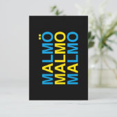 Carte MALMO Swedish Flag (Debout devant)
