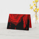 Carte malpropre de Halloween de vampire (Fleur jaune)