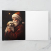 Carte Maltais avec Noël Festif du Père Noël (Intérieur)