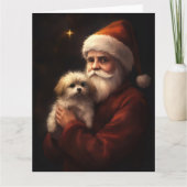 Carte Maltais avec Noël Festif du Père Noël (Devant)