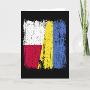 Carte Malte Ukraine Demi-drapeau Patrimoine maltais ukra