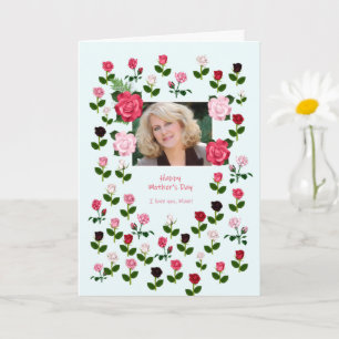 Carte Mam, Fête des Mères, Rose