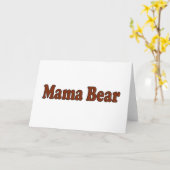 Carte Mama Bear (Fleur jaune)