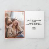 Carte Mama Bear and Cub with Photo Fête des Mères (Intérieur)