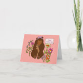 Carte Mama Bear and Flowers mignonne Mère's Day (Devant)