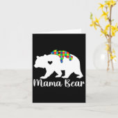 Carte Mama Bear Support Sensibilisation sur l'autisme Mo (Fleur jaune)
