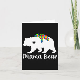 Carte Mama Bear Support Sensibilisation sur l'autisme Mo