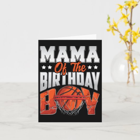 Carte Mama Bysketbyll Birthday Boy Family Byller B-day P (Fleur jaune)