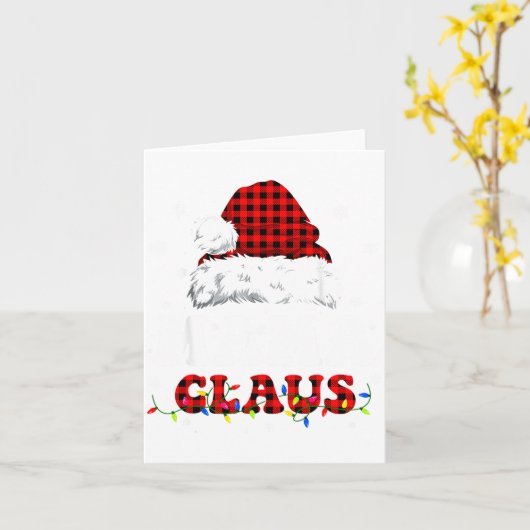 Carte Mama Claus Funny Christmas Lights Pajama Family Ma (Fleur jaune)