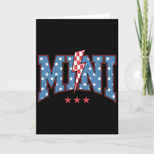 Carte Mama Dada Mini 4 juillet Famille américaine assort