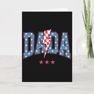 Carte Mama Dada Mini 4 juillet Famille américaine tenue
