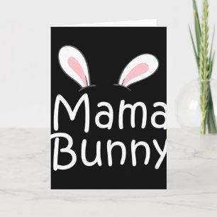 Carte Mama Daddy Lapin Jour de Pâques Papa Maman enceint