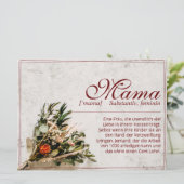 Carte Mama - einfach unersetzlich - Bouquet (Debout devant)