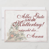 Carte Mama - einfach unersetzlich - Bouquet (Dos)