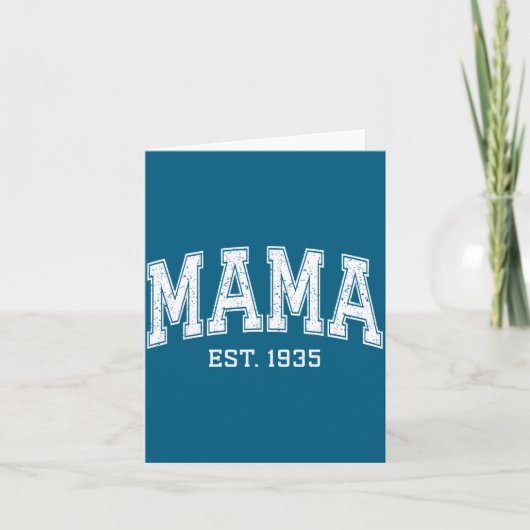 Carte Mama Est 1935 Mom D Mothers Day Ized  (Devant)